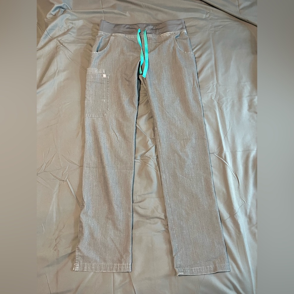 FIGS Kade Cargo Scrub Pant Graphite Gray Size XS TALL
